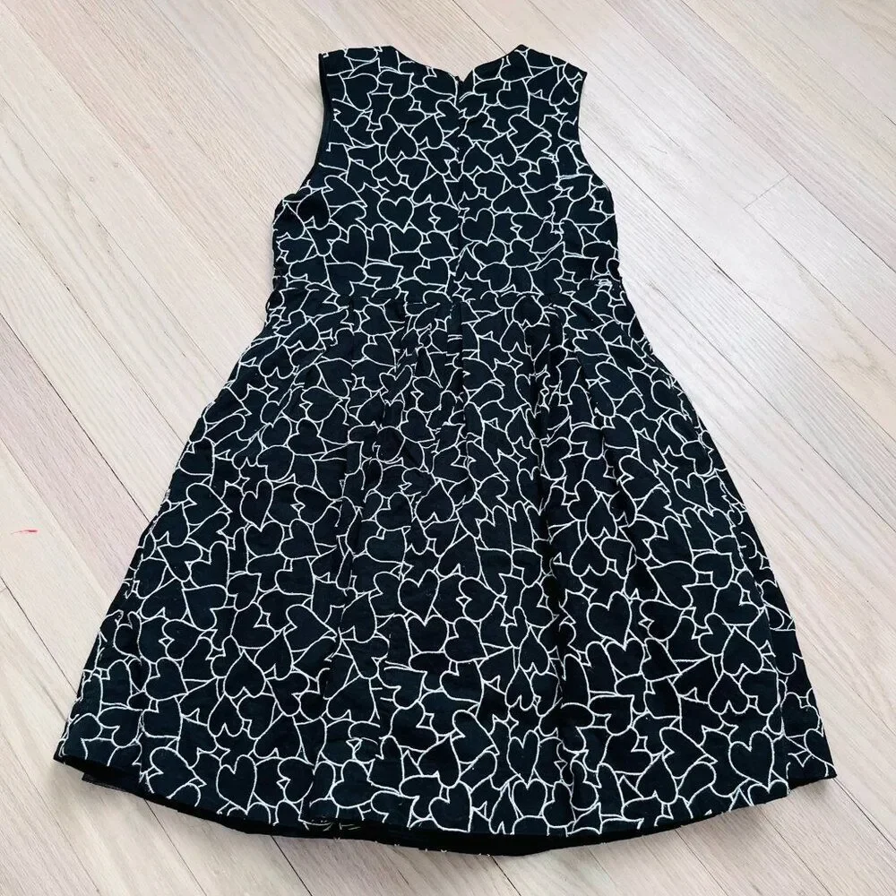 The Children's Place Heart Print Dress Size 6X/7